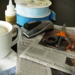 artesanato com jornal