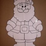 papai noel em feltro outro molde