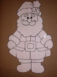 papai noel em feltro outro molde