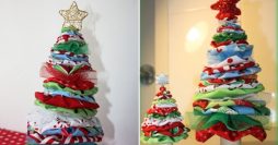 Ganhe dinheiro fazendo decoração de natal: árvore de fuxico