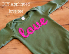 Aplique em feltro para personalizar roupas
