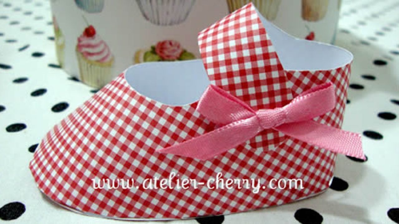 sapatinho de papel passo a passo