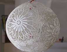Como fazer um lindo lustre de renda – passo a passo