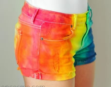 Short colorido personalizado para fazer em casa