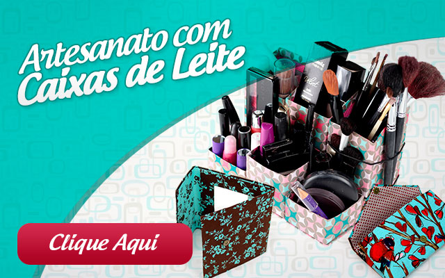 Artesanato com caixas de leite