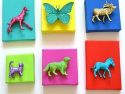 Quadro de animais super criativo para quarto de criança