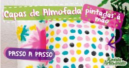 Capa de Almofada pintada à mão (Passo a Passo)