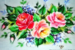 Pintura em Tecido – Rosas