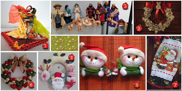 Finalistas do Concurso de Artesanato de Natal 2015