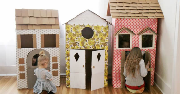 19 Modelos de Casinha de Papelão que as Crianças vão Amar