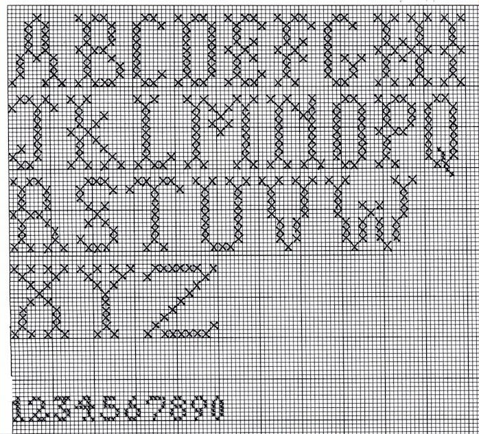 Letras Maiusculas Em Ponto Cruz Letras Maiusculas Do Alfabeto Em Ponto Cruz - Ponto Cruz Andreia