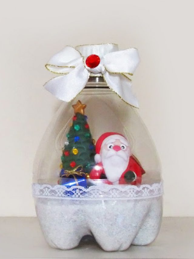 Enfeites de Natal com Garrafa PET
