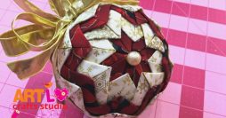 Como Fazer Bolas de Natal em Patchwork