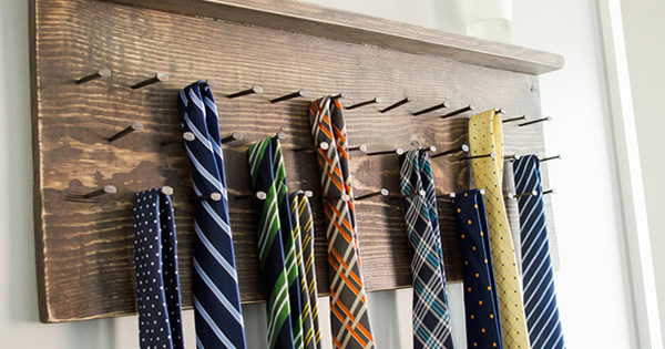 Como Fazer um Organizador de Gravatas