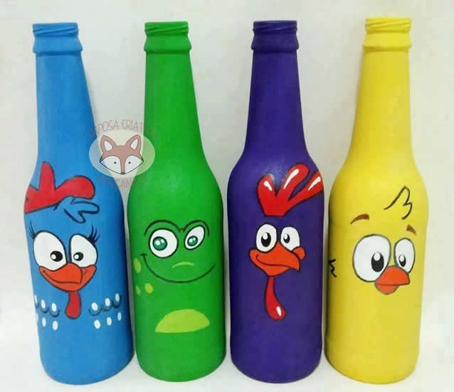 garrafas galinha pintadinha