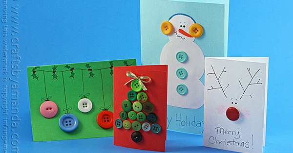 Como Fazer Cartão de Natal com Botões que Você Tem em Casa | Revista  Artesanato