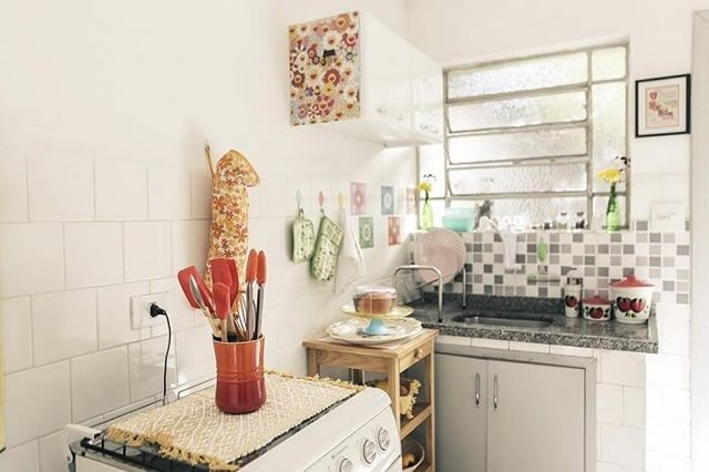 decoração cozinha com artesanato