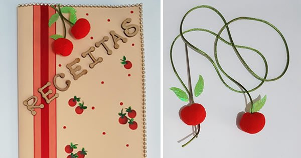 livro de receitas EVA dia das mães