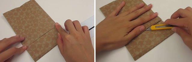 carteira de papel dobradura