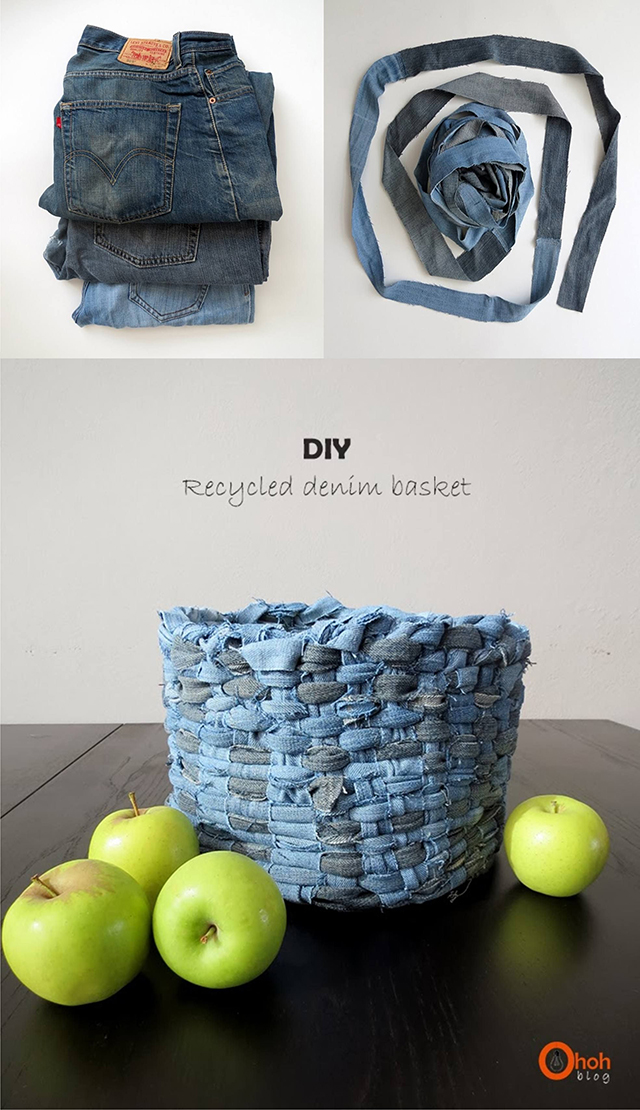 como reutilizar jeans usados