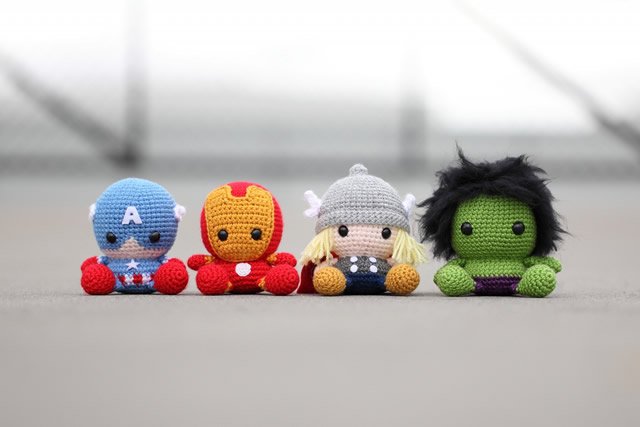 amigurumi super-heróis