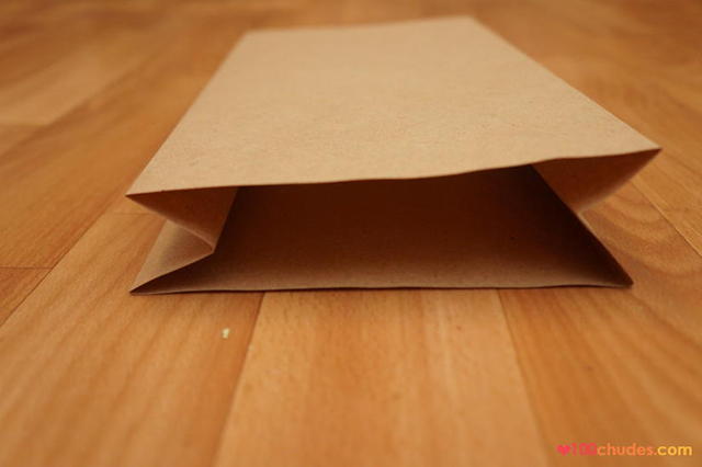 como fazer sacola de papel