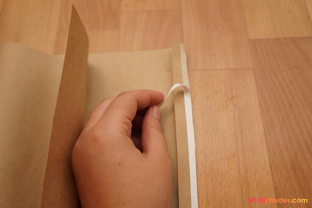 como fazer sacola de papel