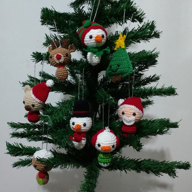 amigurumi para árvore de natal