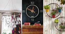 Artesanato com Reciclagem – 30 Ideias Para Usar Rodas de Bicicleta na Decoração