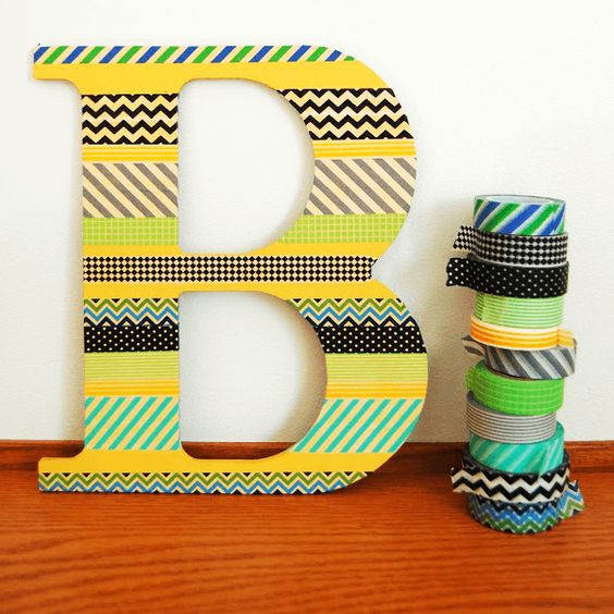 letras decorativas de papelão