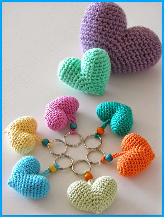 chaveiros de croche