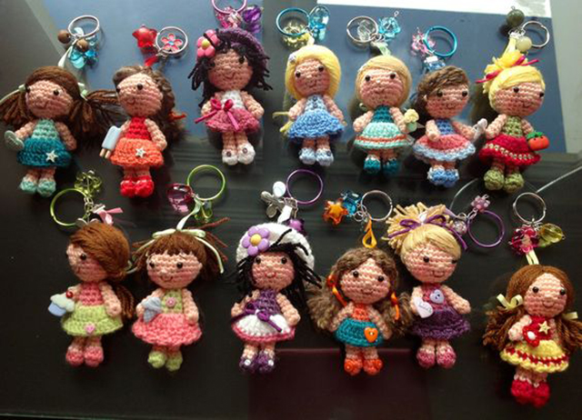 chaveiros croche