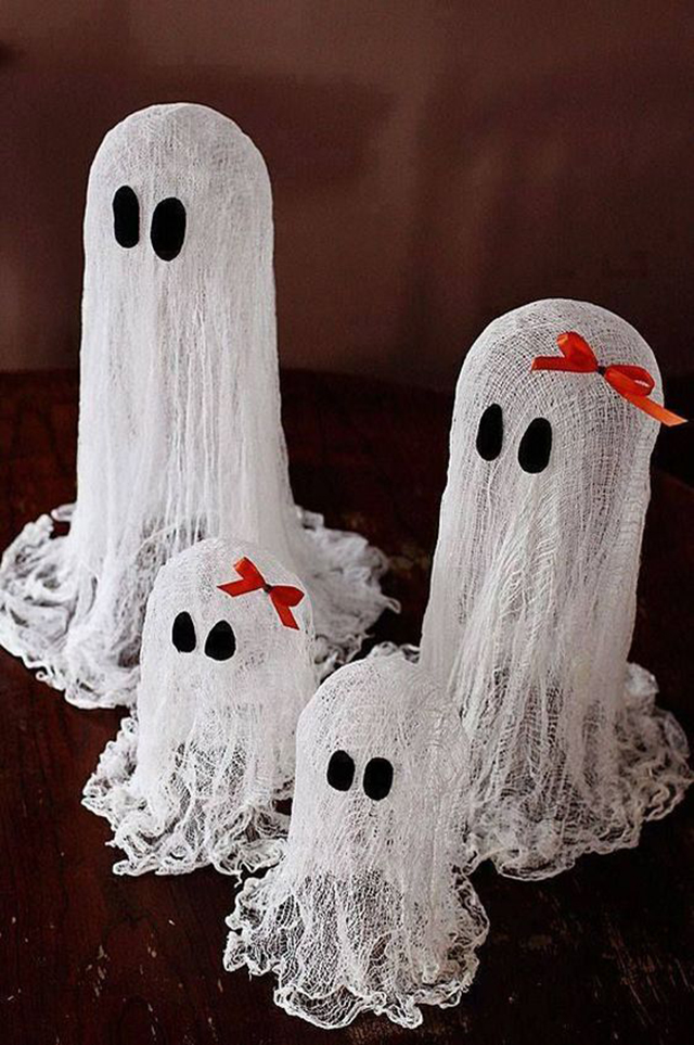 como fazer fantasma para halloween