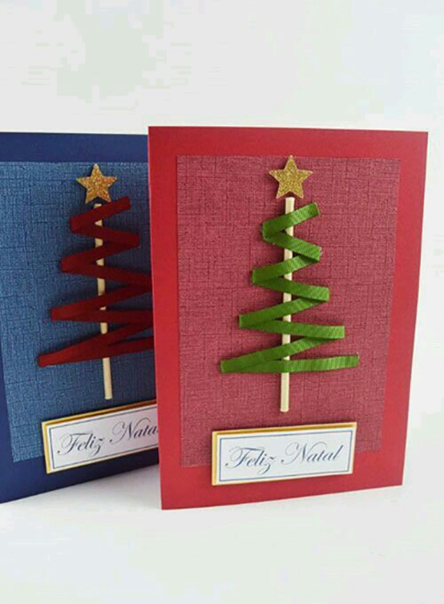40 Ideias de Cartões de Natal Para Copiar e Fazer em Casa | Revista ...