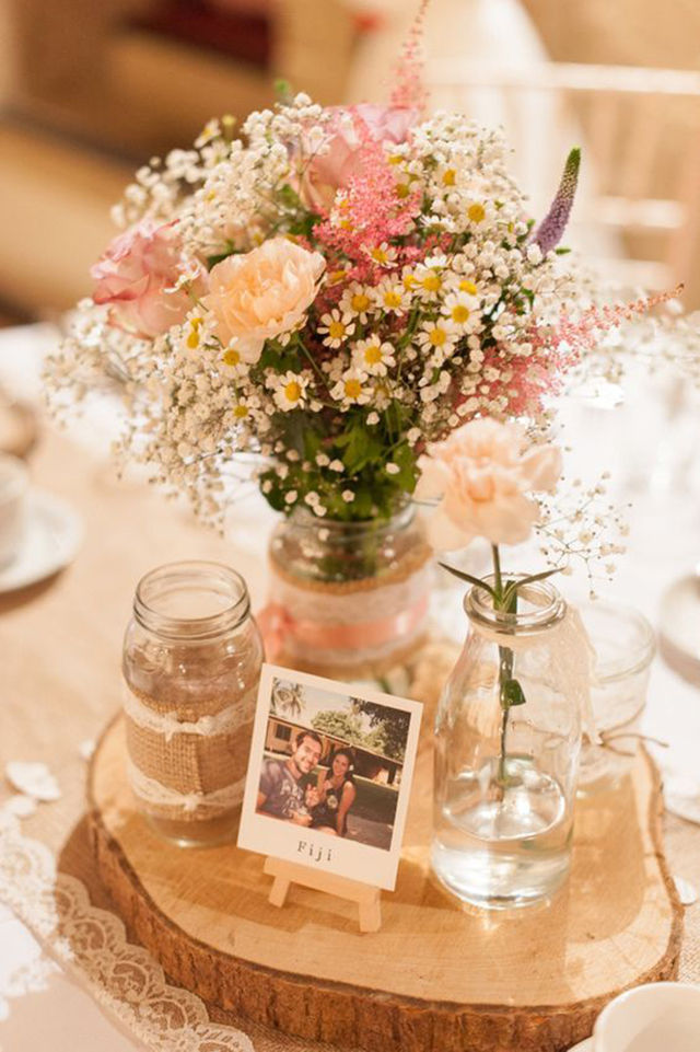 enfeite de mesa para casamento