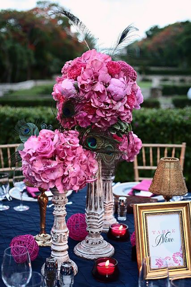 enfeite de mesa para casamento