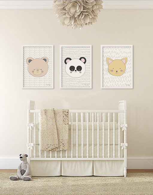 quadros para quarto de bebê