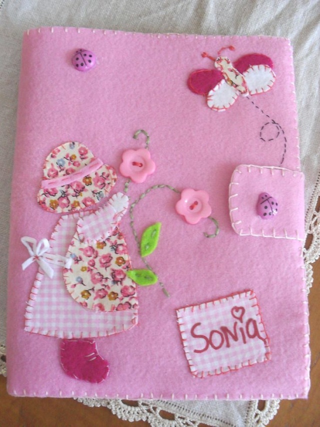 caderno customizado com tecido