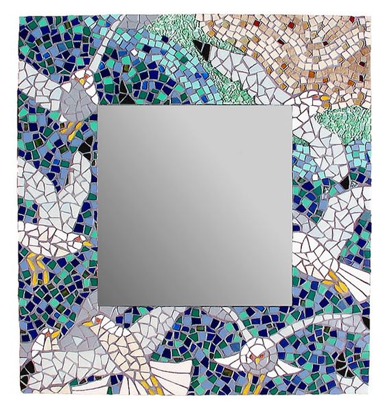 mosaico com casca de ovo