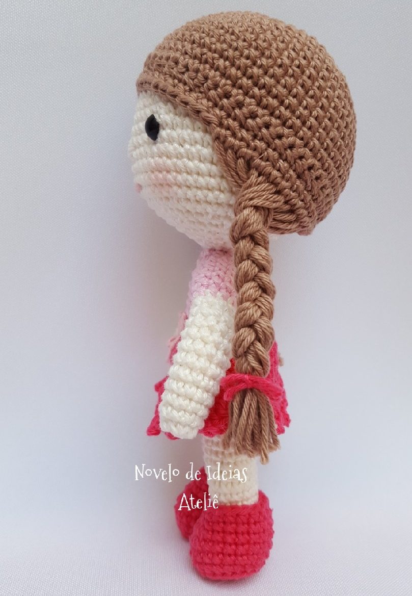 cabelo para amigurumi