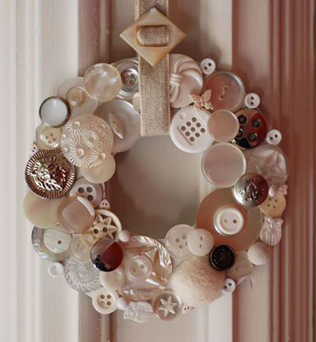 decoração com botões