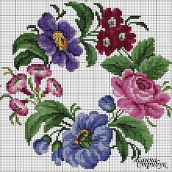 55 Gráficos de Flores em Ponto Cruz – Grátis para Baixar | Revista ...