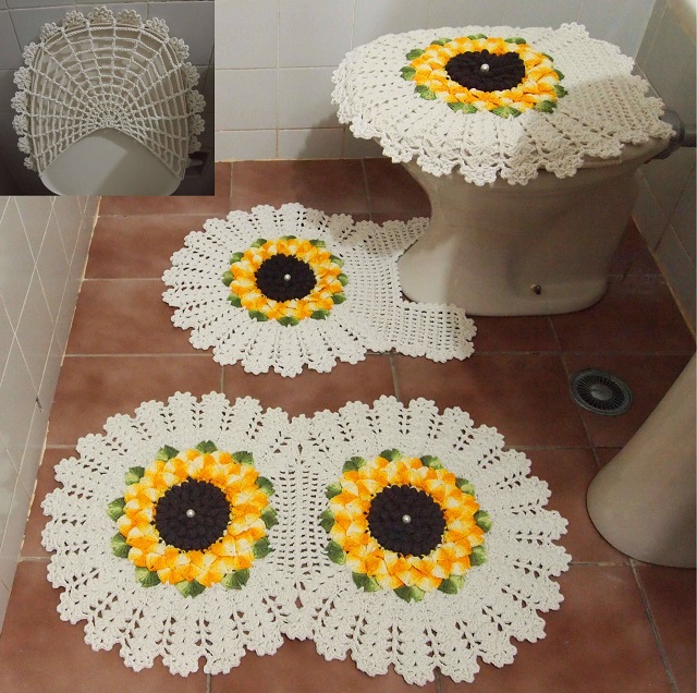 banyo için tığ halı