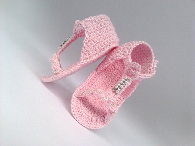 sapatinho de croche para bebe feminino