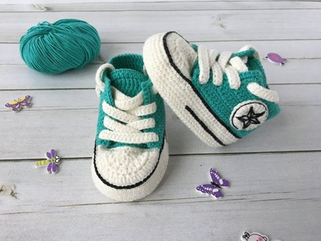 tenis de croche para bebe passo a passo