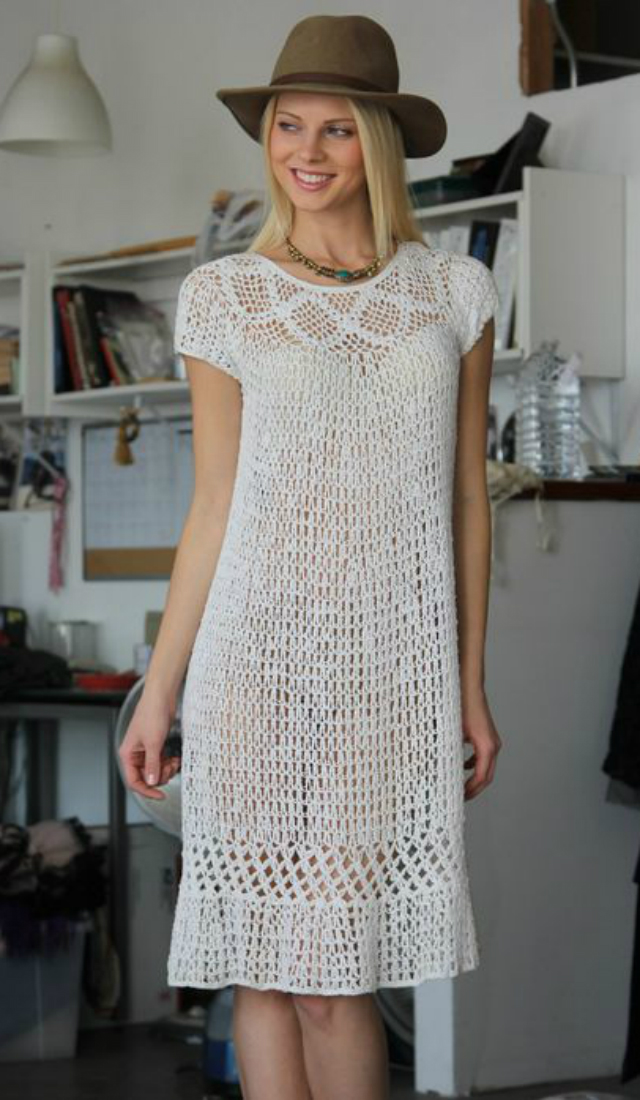 vestidos em crochet para senhora