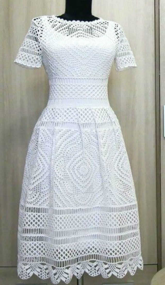 vestidos em crochet para senhora