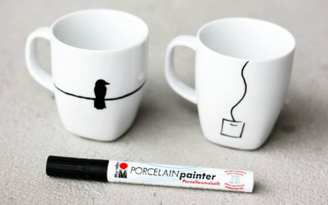 desenho em caneca