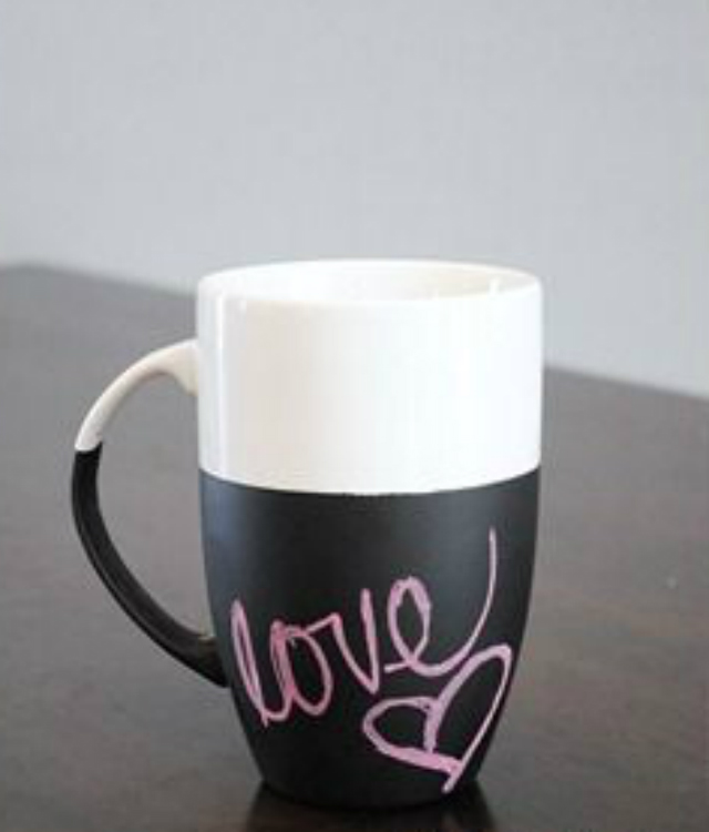 caneca para escrever com giz