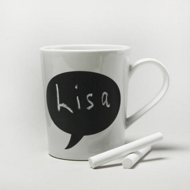 como fazer caneca lousa